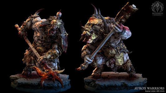 Minotaur Warriors with Axe and Halberd