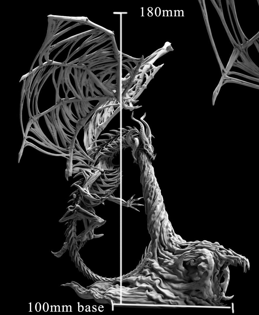 Dracolich (hovering breathing "fire")