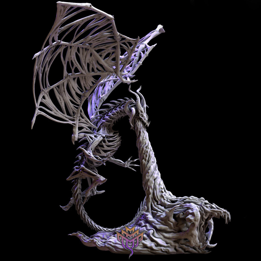 Dracolich (hovering breathing "fire")